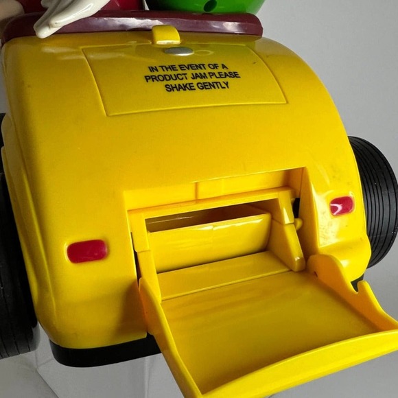 M&M Mars Candy Dispenser Yellow Hot Rod Rebel Without a Clue - Picture 8 of 11